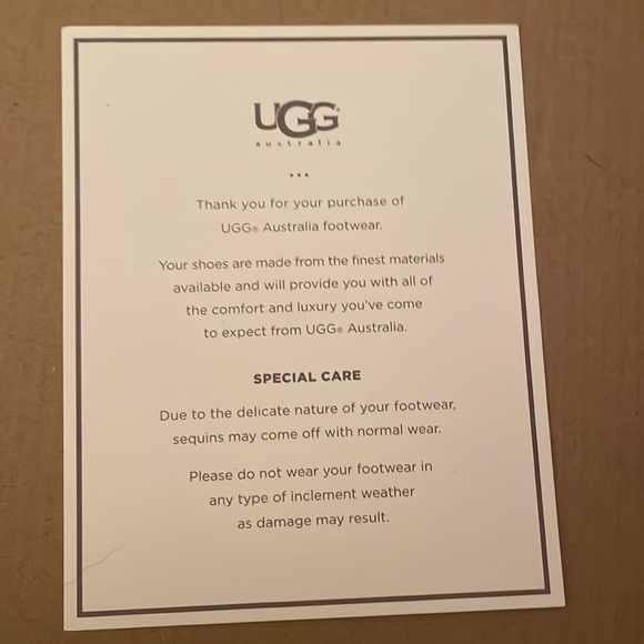 BNIB UGG silver/black boots size 8 - Picture 9 of 10